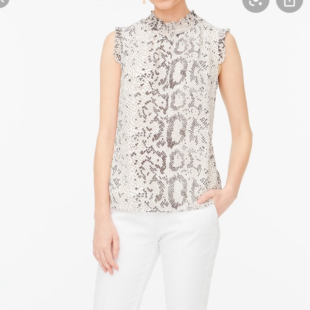 J. Crew Snakeskin Tank Top